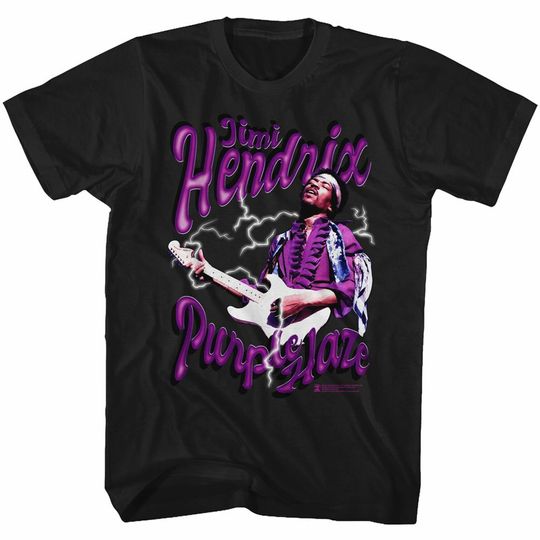 Discover Jimi Hendrix Hazy Black Adult T-Shirt
