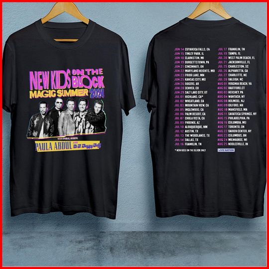 Discover NKOT Block Shirt, NK on The Block Shirt Magic Summer 2024 Tour T-Shirt