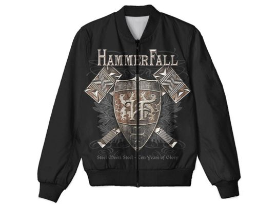 Discover Bomber Jacket Inspired by HammerFall, the 70s, 80s, and 90s Rock Legends