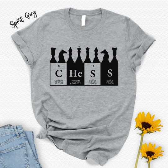 Discover Chess Set Periodic Table Shirt,Think Shirt,Chess Tournament,Anniversary Gift,Chess Player Shirt,Chess Gift