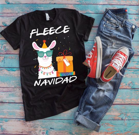 Discover Spanish Christmas Llama Shirt | Fleece Navidad | Funny Holiday