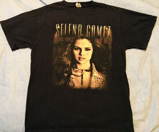 Discover SELENA GOMEZ Stars Dance Tour 2013 Size Medium Black T-Shirt