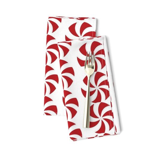 Discover Christmas Candy Peppermint Holiday Swirl Sweets Npakins