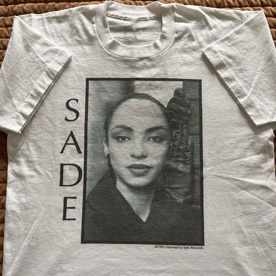 Discover 1993 Vintage Sade T-Shirt, Sade portrait Shirt U3368