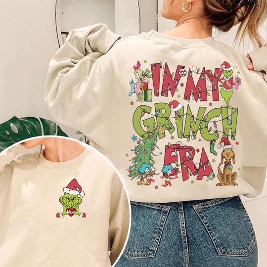 Discover In My Funny Character Era Double-Sided Sweatshirt - Christmas Edition