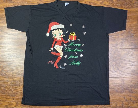 Discover Vintage 90s Betty Boop Christmas Shirt 1998