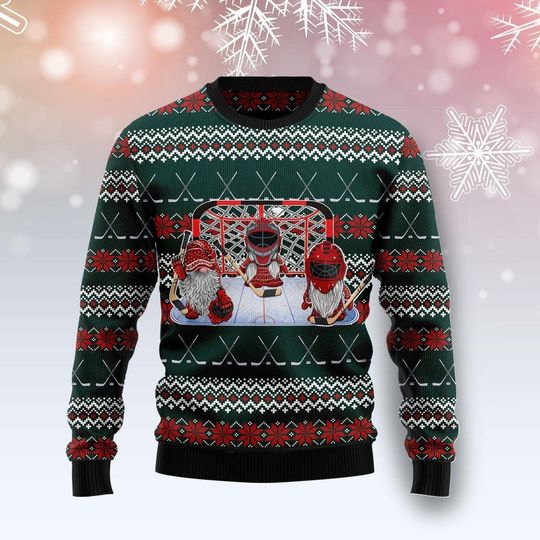 Discover Santa Hockey Ugly Christmas Sweater For Men & Women, Ugly Christmas Sweater
