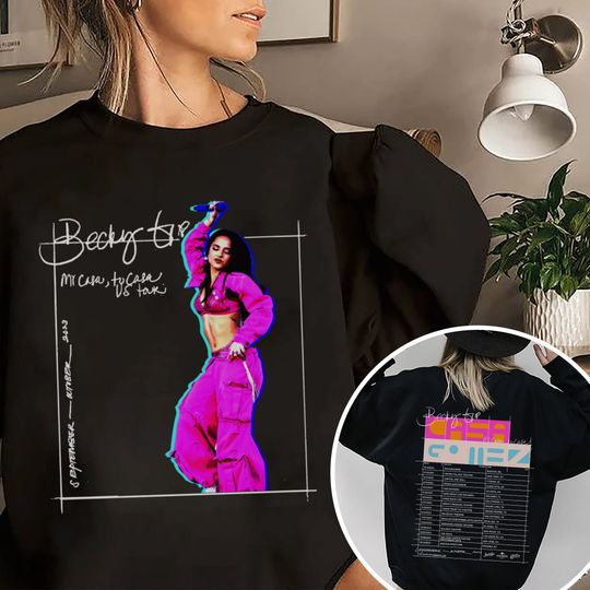 Discover Becky G 2023 Concert Sweatshirt, Tu Casa US Tour 2023 Sweatshirt