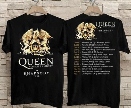 Discover Queen Adam Lambert The Rhapsody Tour 2023 T-Shirt,  Adam Lambert Tour 2023 Shirt