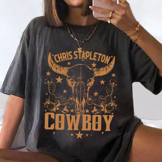 Discover Chris Stapleton Cowboy T-Shirt, Chris Stapleton Bullhead