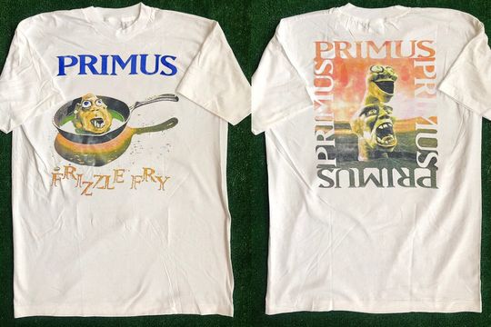 Discover Primus 'Frizzle Fry' 1990 Tour T-Shirt, Primus 1990 Album Shirt