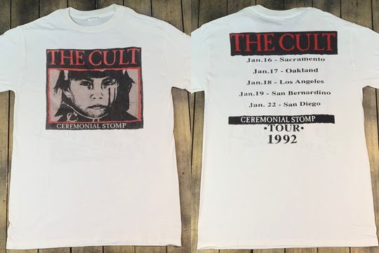 Discover The Cult Ceremonial Stomp Tour 1992 T-Shirt