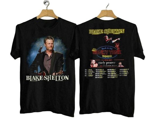 Discover Blake Shelton Back To The Honky Tonk Tour 2023 T-shirt