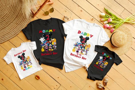 Discover Mouse Clubhouse Birthday Shirt, Mouse Birthday shirt, Clubhouse Birthday Outfit,  Matching Shirt