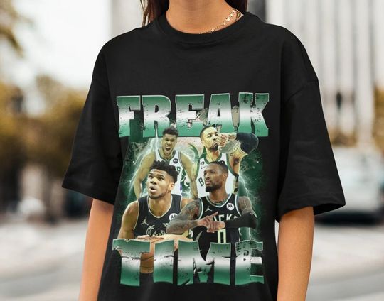 Discover Damian Lillard Shirt, Bucks Freak Time T-Shirt