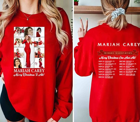 Discover All I Want For Christmas Is You Mariah Carey Shirt, Music Xmas Shirt