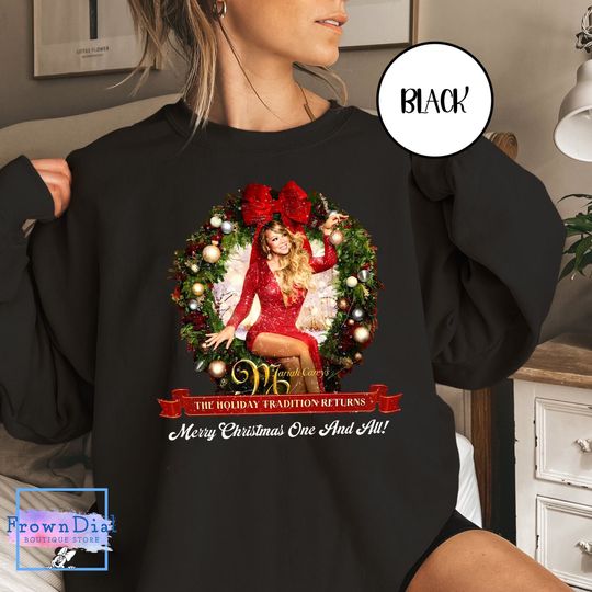 Discover Mariah Carey 1994 Christmas Sweatshirt, Mariah Carey Merry Christmas One and All Tour 2023