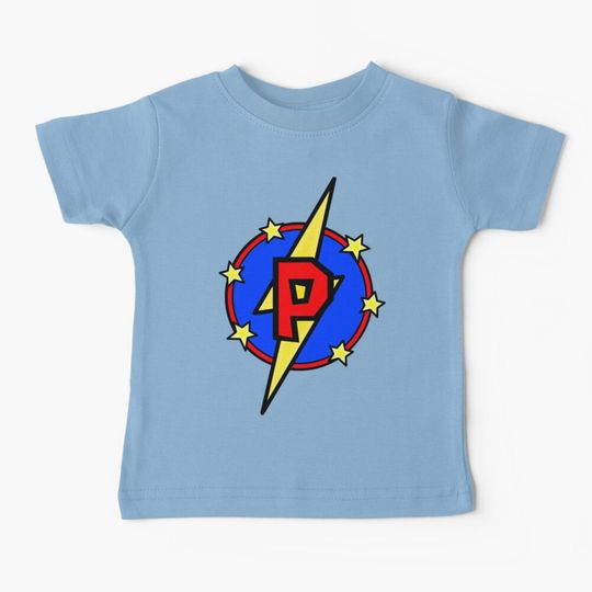 Discover Super Letter P - Superhero Baby T-Shirt