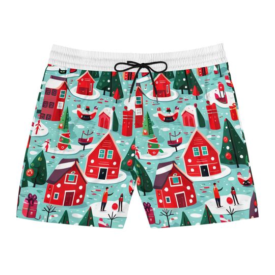 Discover Christmas Men's Mid-Length Swim Shorts