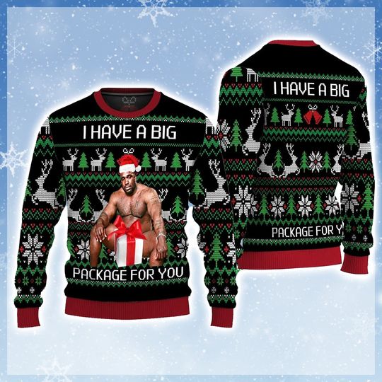 Discover I Have A Big Package Ugly Christmas Sweater, The Men Santa