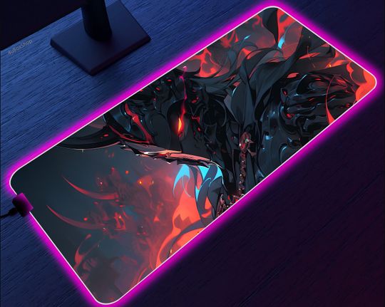 Discover Dark knight LED Gaming Mousepad: RGB Lighting