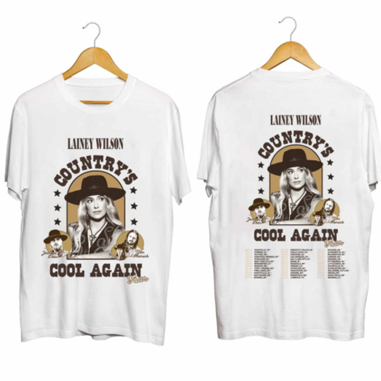 Discover Lainey Wilson Country's Cool Again Tour 2024 T-Shirt Cotton Unisex Allsizes