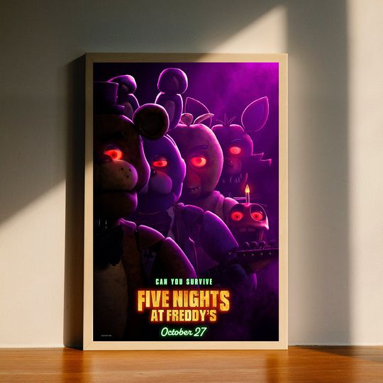 Discover Five Nights At Freddy's 2023 Movie Poster, Wall Art Decor