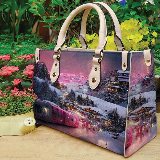 Discover Christmas Leather Handbag And Wallet, Christmas Shoulder Bag