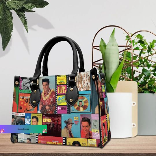 Discover Vintage Elvis Presley Leather Handbag, Elvis Presley Handbag