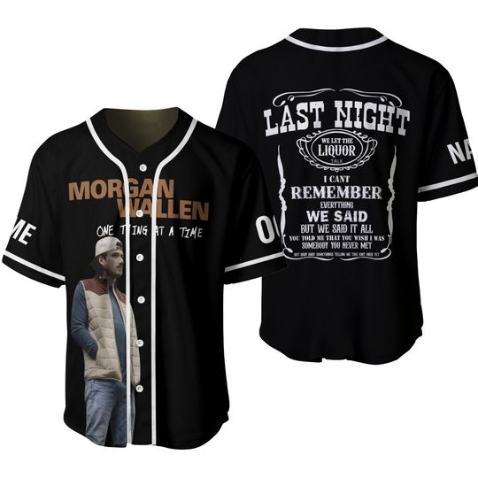 Discover Custom Wallen Western Jersey, One Thing At A Time