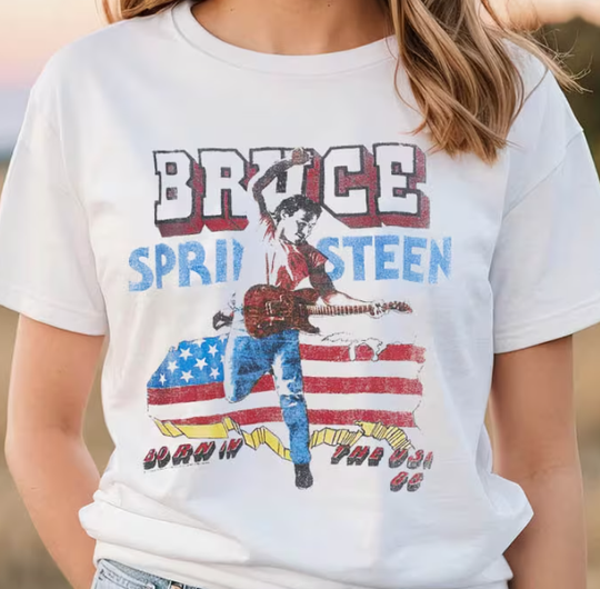 Discover Bruce Springsteen Bon In The Usa Shirt, Vintage Bruce Springsteen Concert S-5Xl