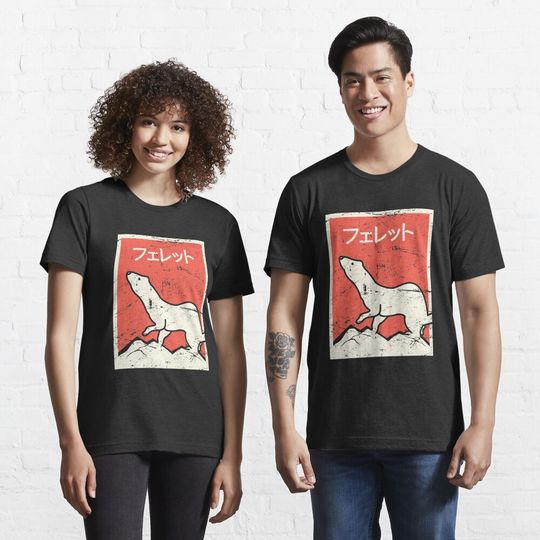 Discover "Ferret" Vintage Style Japanese Design Essential T-Shirt