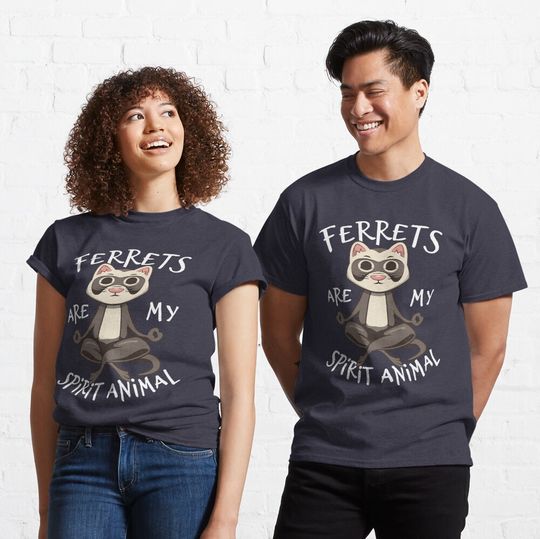 Discover Ferret Lover Gift - Ferrets Are My Spirit Animal Classic T-Shirt