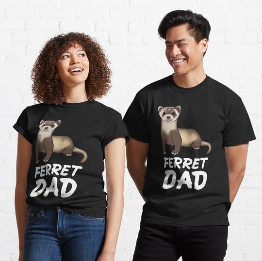 Discover Ferret Dad for Ferret Lovers, White Classic T-Shirt