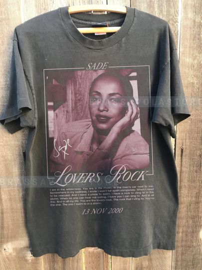Discover Sade Lover Rock 2000 Shirt, Sade Fan Gift Unisex T-shirt
