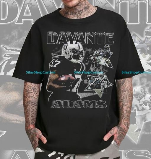 Discover Vintage 90s Graphic Style Davante Adams T-Shirt, Football T-Shirt, Sport T-Shirt
