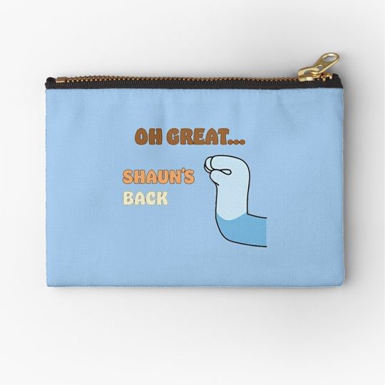 Discover Shaun's Back BlueyDad Makeup Bag