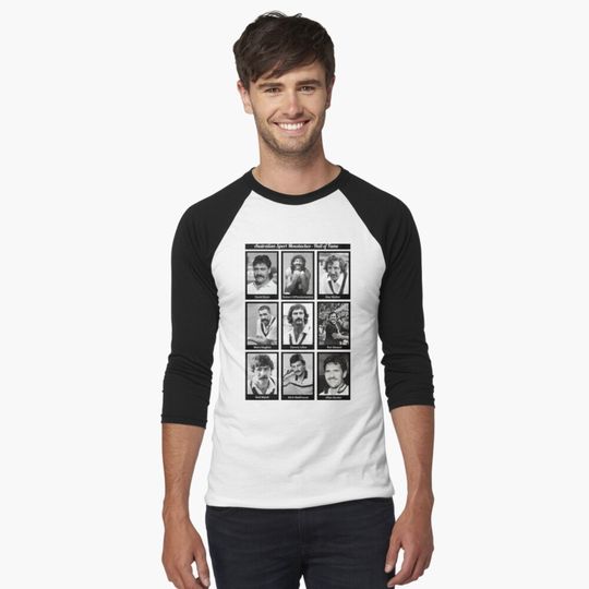 Discover Aussie Moustache Hall of Fame Baseball Tee