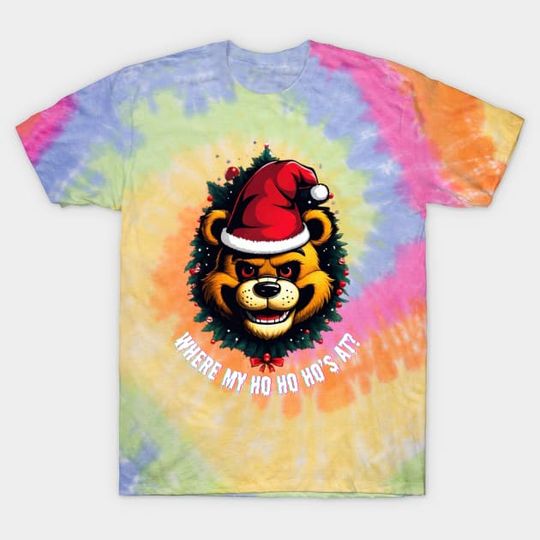 Discover Freddy Fazbear FNAF Five Nights At Freddy's Christmas Tie Dye T-Shirt