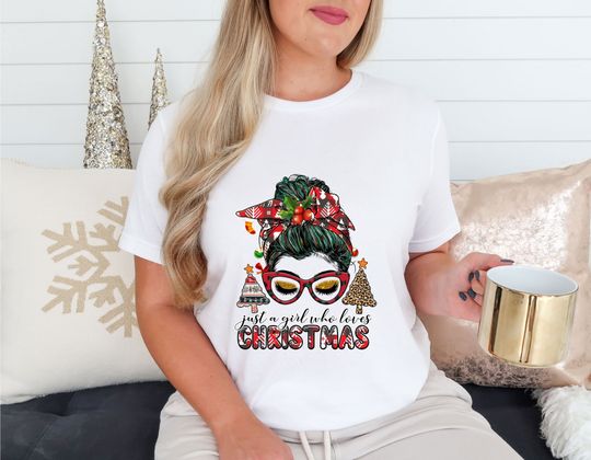 Discover Just a Girl Who Loves Christmas Gift Shirt