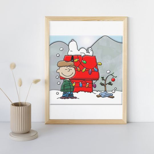 Discover Charlie Brown Christmas, Snoopy and Charlie Christmas, Merry Christmas Poster
