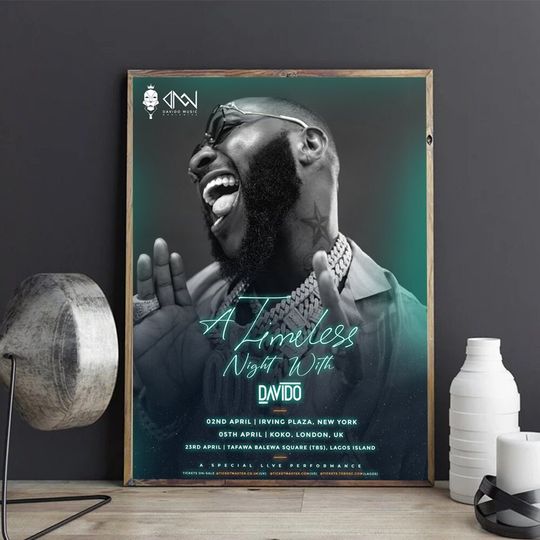Discover Davido Timeless Poster, 2023 Album Poster