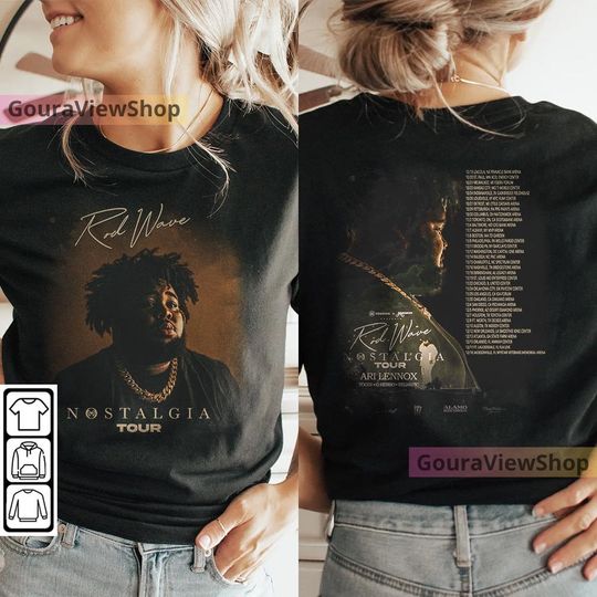 Discover Rod Wave Nostalgia 90s Rap Music Shirt 2 Sides, Bootleg Vintage Y2K