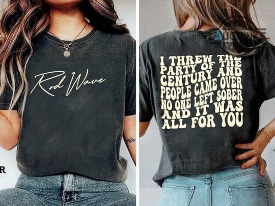 Discover Rod Lyric 2 side, Wave Country music Nostalgia Tour 2023, Rod Tracklist shirt