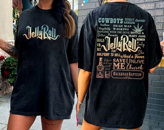 Discover Jelly Roll Shirt, Tour 2023 Shirt, Music Concert Shirt