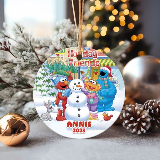 Discover Personalized Elmo Ornament, 2023 Christmas Ornament