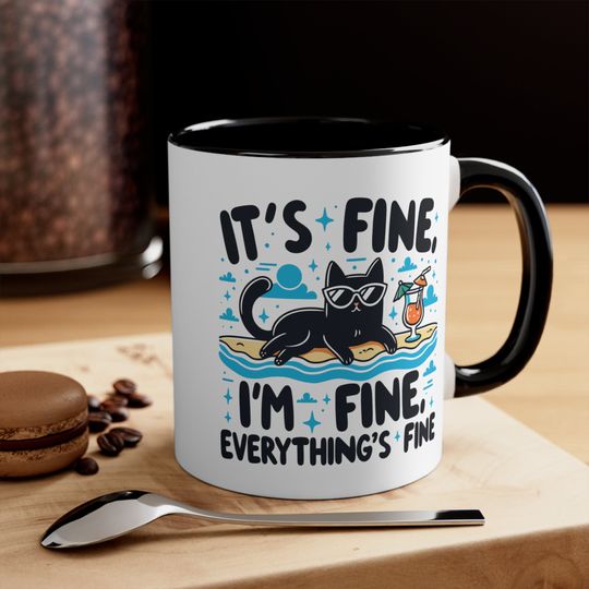 Discover It's Fine, I'm Fine Coffee Mug