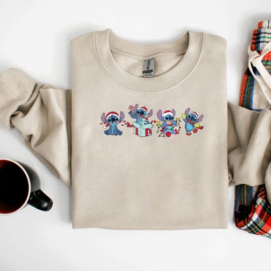 Discover Vintage Stitch Christmas Sweatshirt