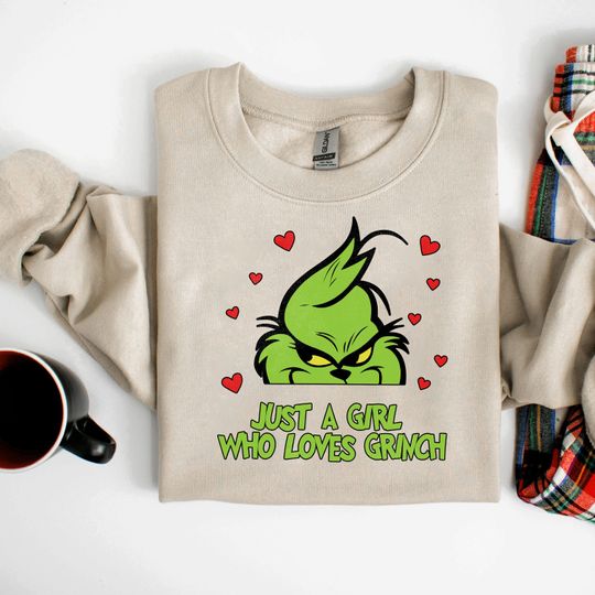 Discover Just A Girl Who Loves funny character Shirt, Christmas funny character Sweatshirt