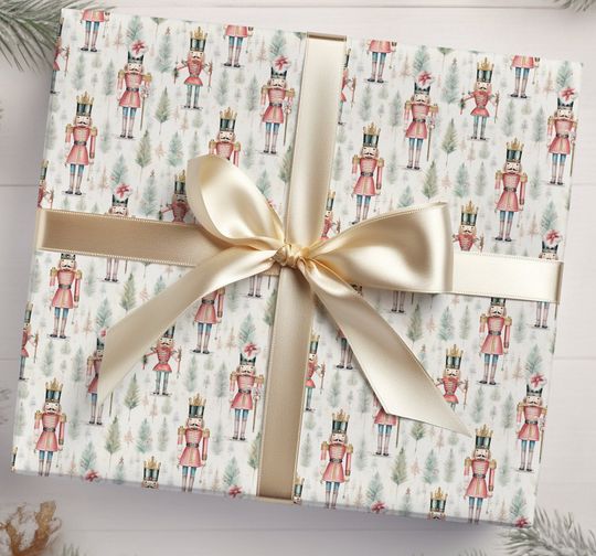 Discover Nutcracker Christmas Gift Wrap, Merry Christmas Wrapping Paper